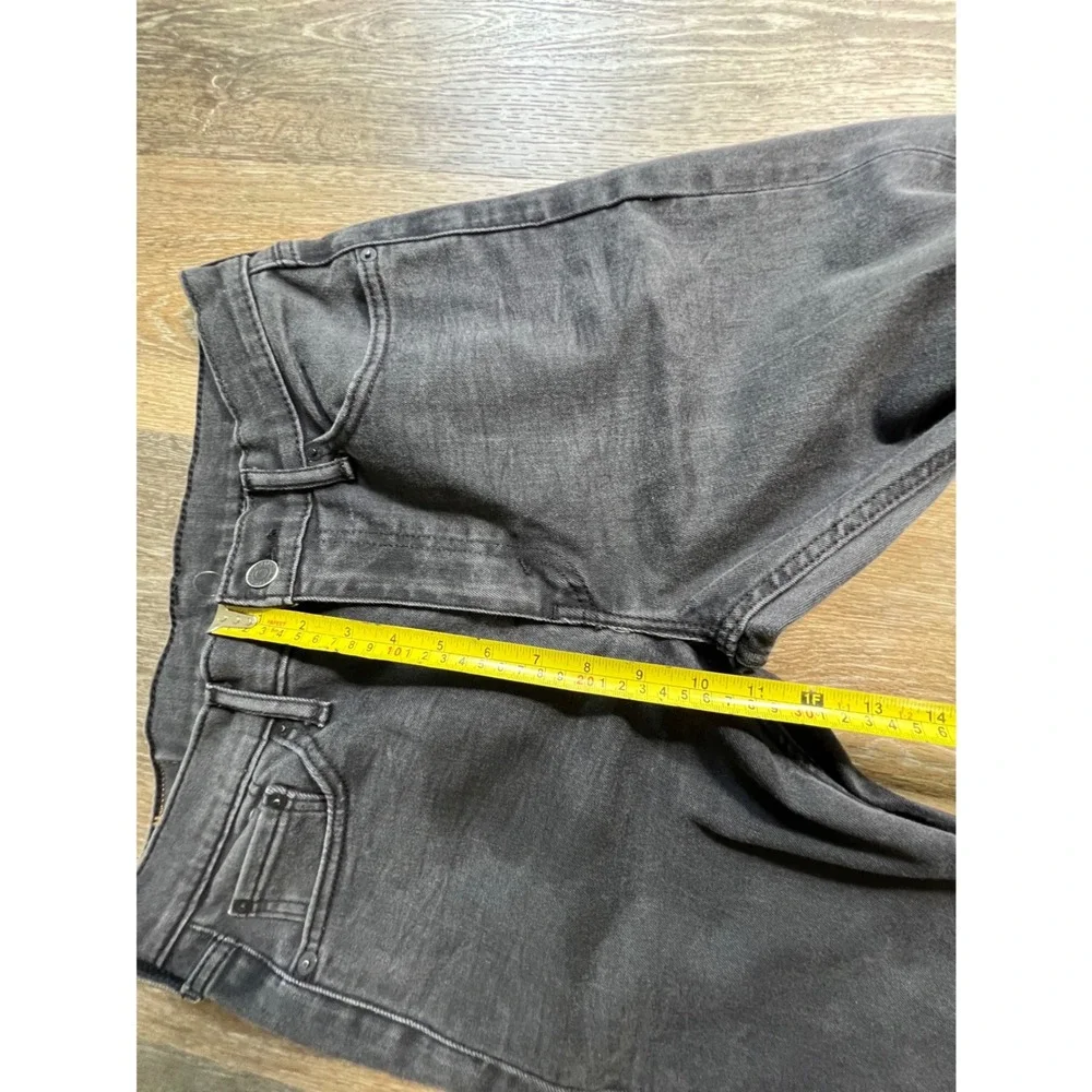 Levi's 513 Slim Straight Jeans Mens 32x32 Black Faded Denim Pants